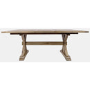 Jofran Carlyle Crossing Dining Table with Trestle Base 1921-78BDNG/1921-78T IMAGE 2