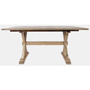 Jofran Carlyle Crossing Counter Height Dining Table with Trestle Base 1921-78BCH/1921-78T IMAGE 2