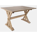 Jofran Carlyle Crossing Counter Height Dining Table with Trestle Base 1921-78BCH/1921-78T IMAGE 4