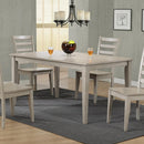 Winners Only Carmel DC33660G 60" Leg Table - Grey IMAGE 2