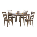 Winners Only Carmel DC33660R 60" Leg Table - Rustic Brown IMAGE 2