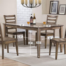 Winners Only Carmel DC33660R 60" Leg Table - Rustic Brown IMAGE 3