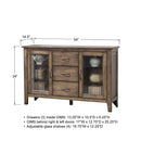 Winners Only Carmel DC3470BR 54" Sideboard - Rustic Brown IMAGE 3
