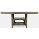 Jofran Prescott Park Adjustable Height Dining Table with Tiles Top and Pedestal Base 1936-74B/1936-74T IMAGE 2