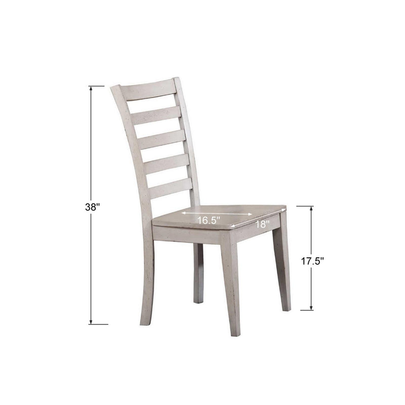 Winners Only Carmel DC350SG Ladderback Side Chair - Grey IMAGE 4
