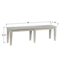 Winners Only Carmel DC355G 60" Bench - Grey IMAGE 4