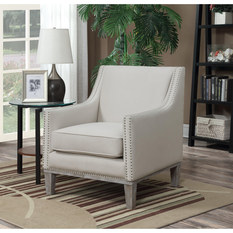  Elements International Augusta UAG814100 Accent Chair - Otto Snow IMAGE 2