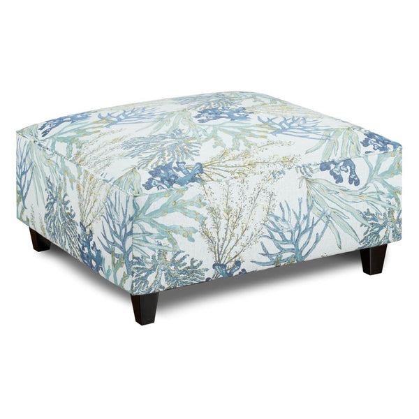 Fusion Furniture Fabric Ottoman 109 CORAL REEF OCEANSIDE IMAGE 1