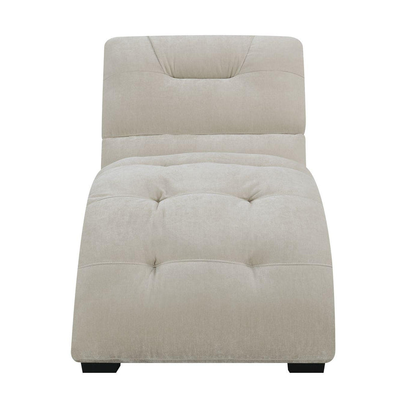  Elements International Dominick UDK1745110E Chaise - Amigo Linen IMAGE 2