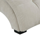  Elements International Dominick UDK1745110E Chaise - Amigo Linen IMAGE 7