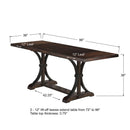 Winners Only Montreal DMT23696 96" Tall Table w/ 2-12" Leaves IMAGE 3