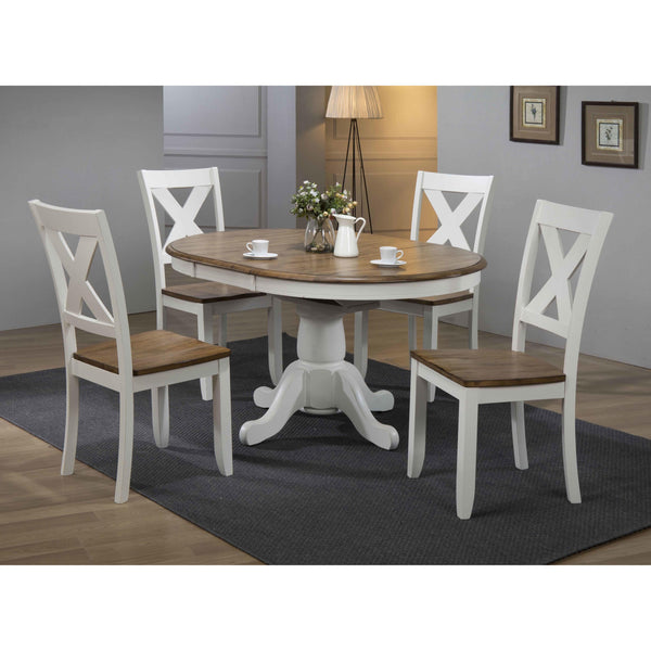 Winners Only Oval Pacifica Dining Table with Pedestal Base DP54257 IMAGE 1