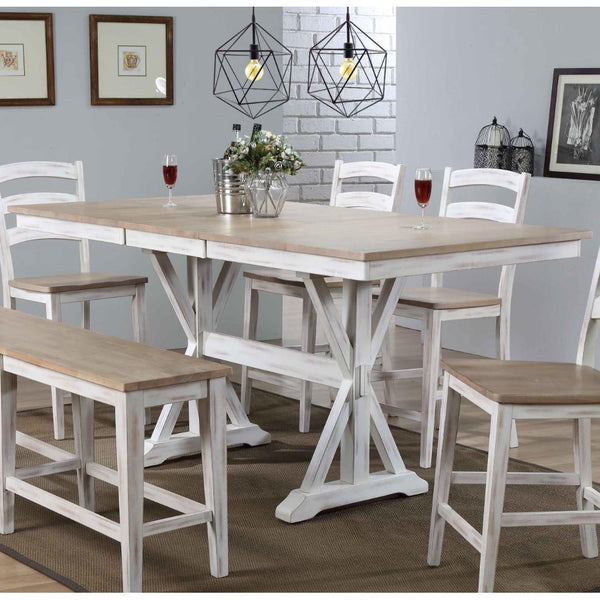 Winners Only Prescott Counter Height Dining Table with Trestle Base DPRT13878 IMAGE 1