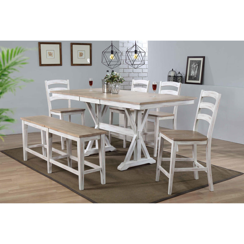 Winners Only Prescott Counter Height Dining Table with Trestle Base DPRT13878 IMAGE 2
