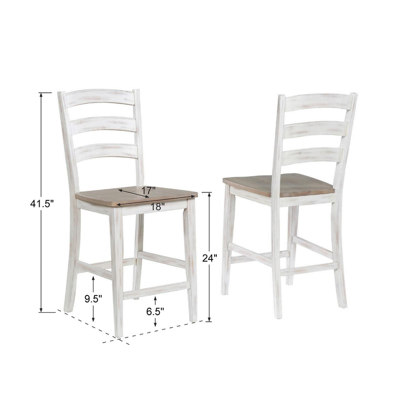 Winners Only Prescott DPRT12024 Arched Ladder Back Barstool IMAGE 3