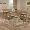 Winners Only Quails Run Dining Table with Trestle Base DQ14284W IMAGE 1