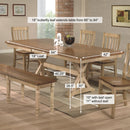Winners Only Quails Run Dining Table with Trestle Base DQ14284W IMAGE 2