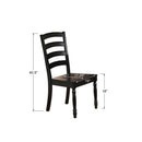 Winners Only Quails Run DQ1450SE Ladder-back Side Chair - Ebony IMAGE 3
