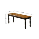Winners Only Quails Run DQ1455AE 48" Bench - Almond/Ebony IMAGE 3