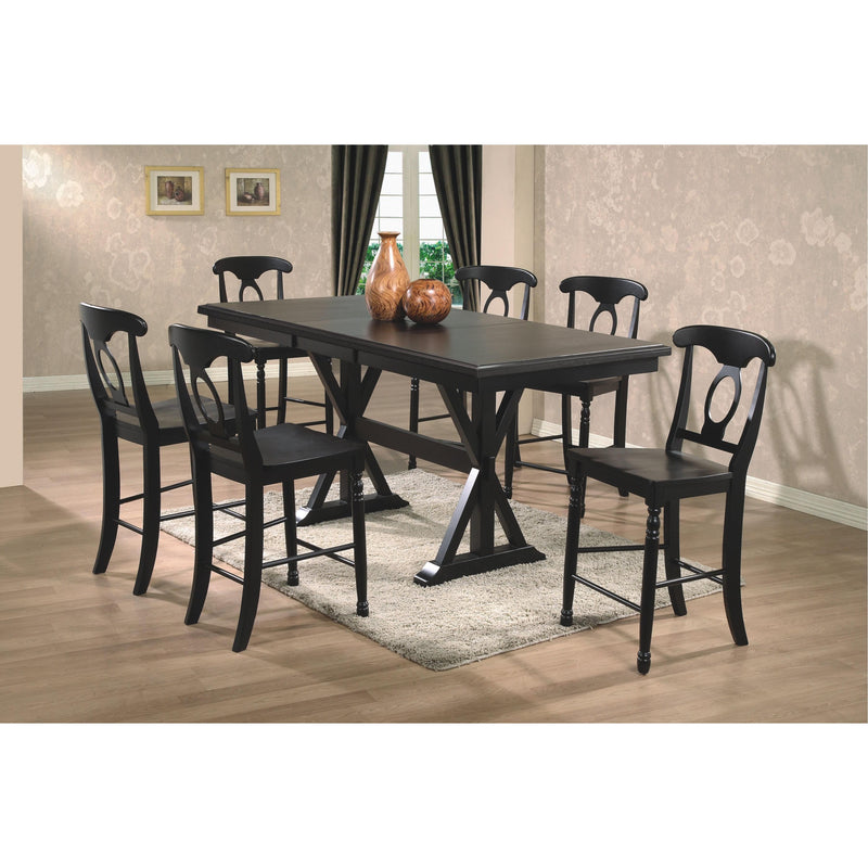 Winners Only Quails Run Counter Height Dining Table with Trestle Base DQT13678E IMAGE 3
