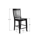 Winners Only Quails Run DQT145224E 24" Rake Back Barstool - Ebony IMAGE 3