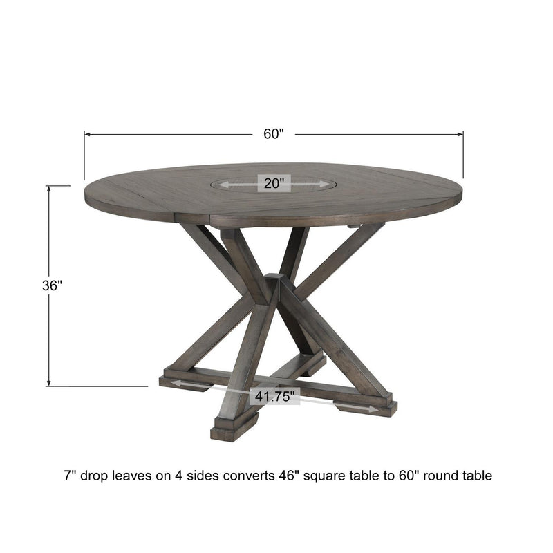 Winners Only Stratford DST36060 60" Round Tall Table w/ Lazy Susan IMAGE 4