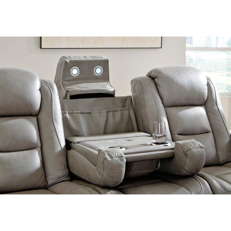 Signature Design by Ashley The Man-Den U8530515 Power Reclining Sofa with Adjustable Headrest IMAGE 10