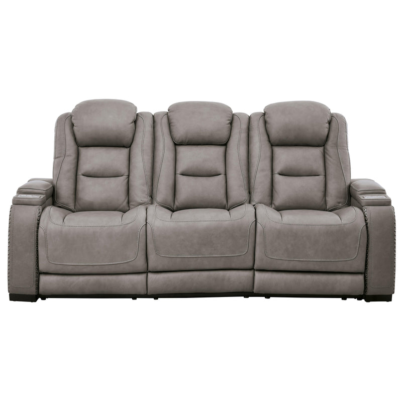 Signature Design by Ashley The Man-Den U8530515 Power Reclining Sofa with Adjustable Headrest IMAGE 3