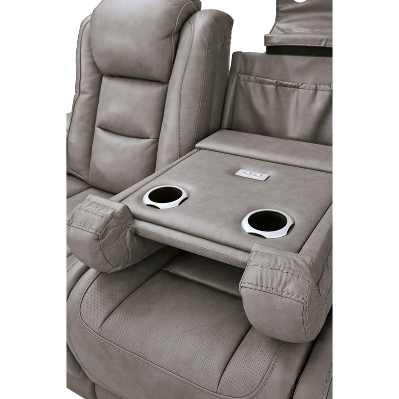 Signature Design by Ashley The Man-Den U8530515 Power Reclining Sofa with Adjustable Headrest IMAGE 8
