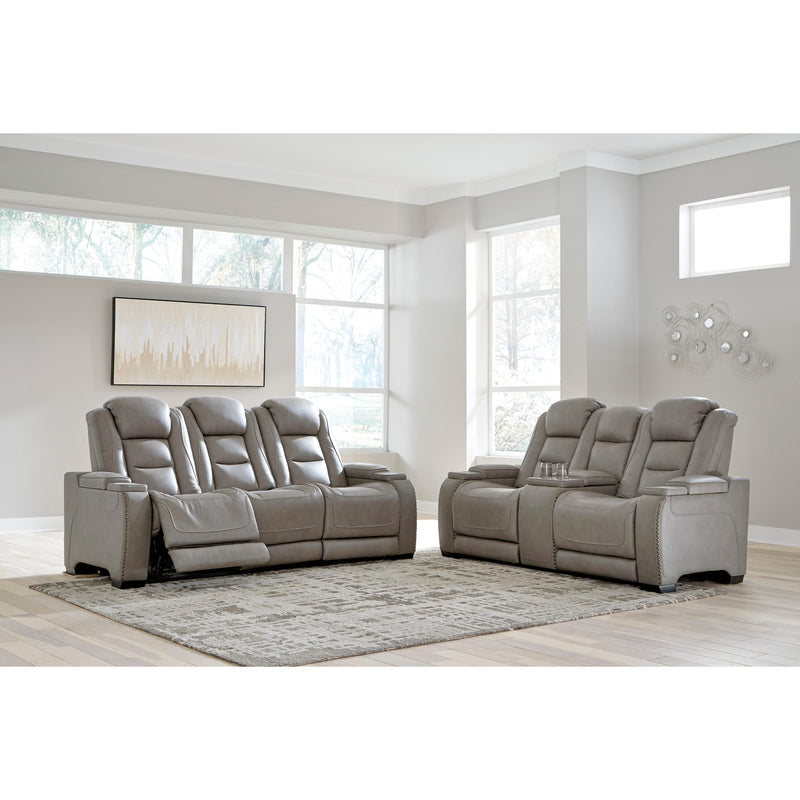 Signature Design by Ashley The Man-Den U8530518 Power Reclining Loveseat with Console and Adjustable Headrest IMAGE 12