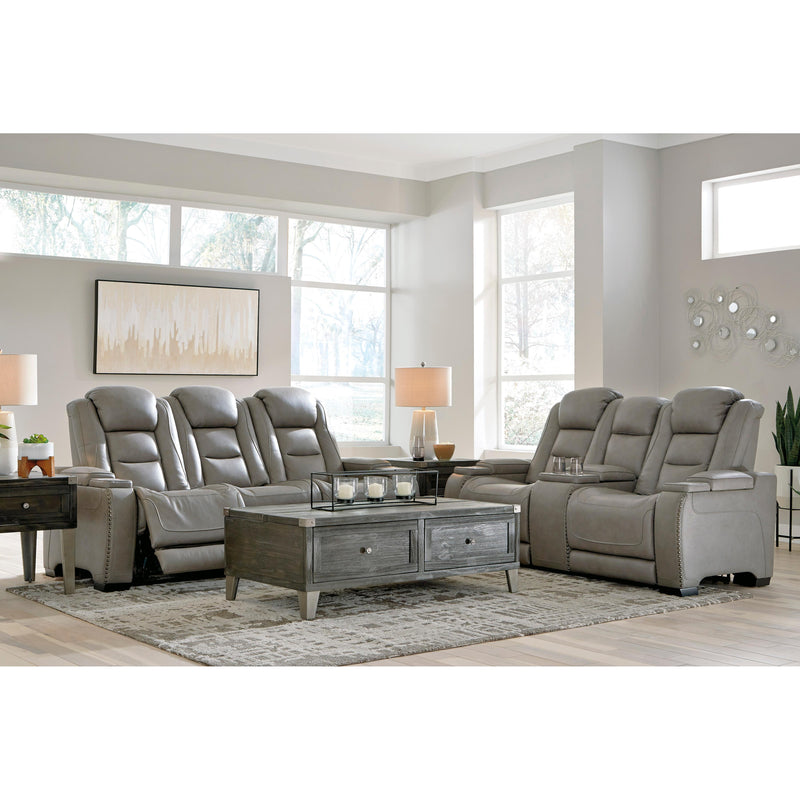 Signature Design by Ashley The Man-Den U8530518 Power Reclining Loveseat with Console and Adjustable Headrest IMAGE 13