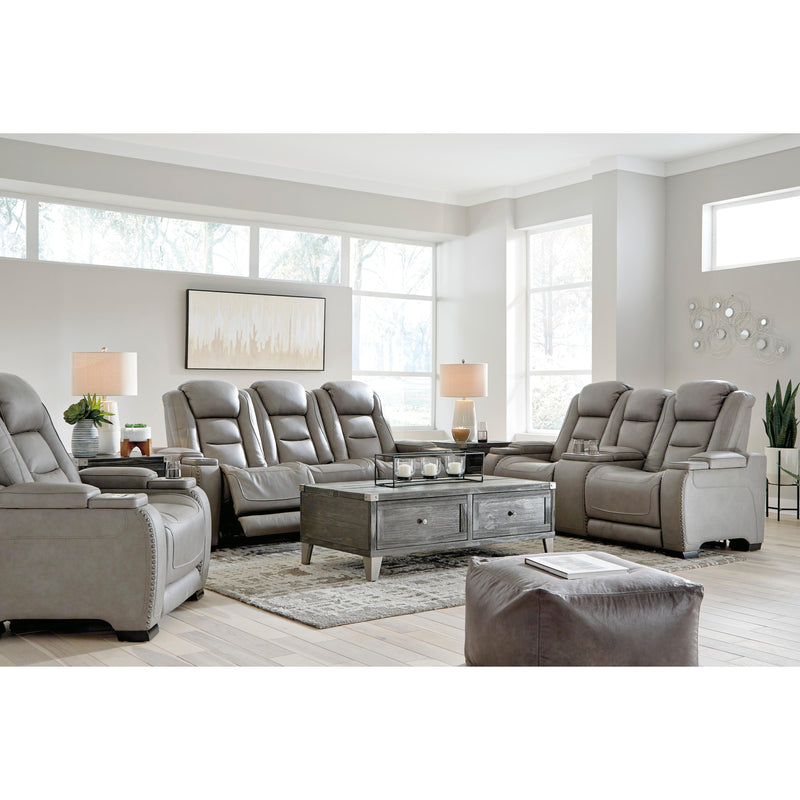 Signature Design by Ashley The Man-Den U8530518 Power Reclining Loveseat with Console and Adjustable Headrest IMAGE 15
