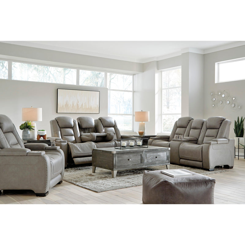 Signature Design by Ashley The Man-Den U8530518 Power Reclining Loveseat with Console and Adjustable Headrest IMAGE 16
