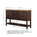 Winners Only Venice DV2470BN 54" Sideboard IMAGE 4