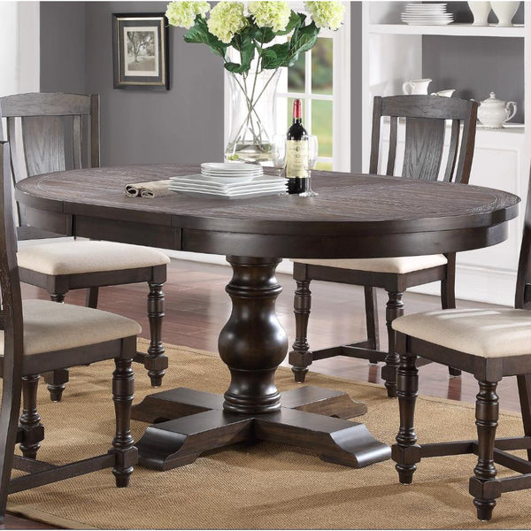 Winners Only Oval Xcalibur Dining Table with Pedestal Base DX14866X IMAGE 1