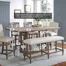 Winners Only Xcalibur Counter Height Dining Table with Trestle Base DXT13678G IMAGE 2