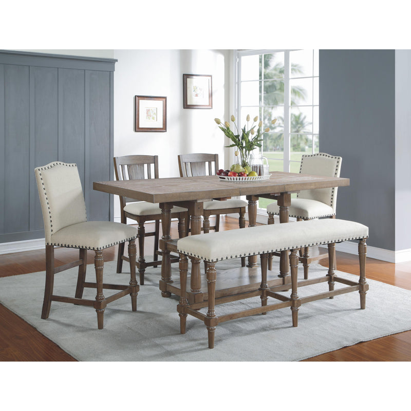 Winners Only Xcalibur Counter Height Dining Table with Trestle Base DXT13678G IMAGE 2