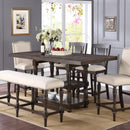 Winners Only Xcalibur Counter Height Dining Table with Trestle Base DXT13678X IMAGE 1