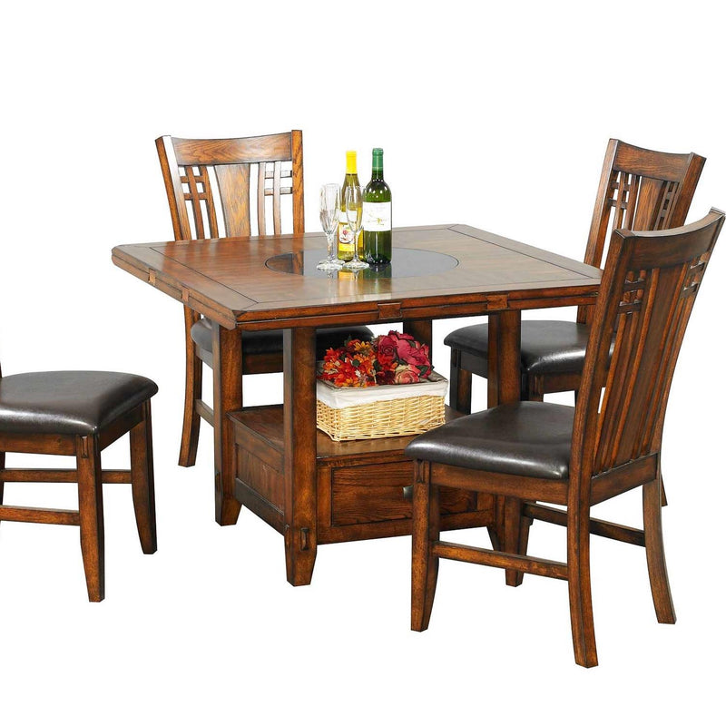 Winners Only Square Zahara Dining Table with Pedestal Base DZH4260 IMAGE 1