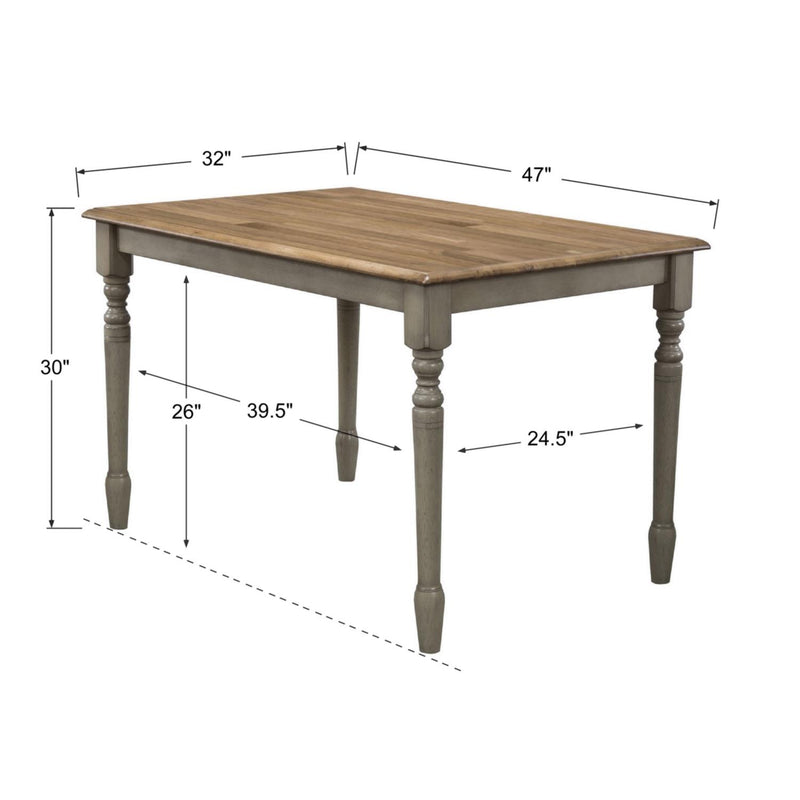 Winners Only Barnwell DB53247 47" Leg Table IMAGE 3