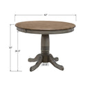 Winners Only Round Barnwell Dining Table with Pedestal Base DB54242 IMAGE 3