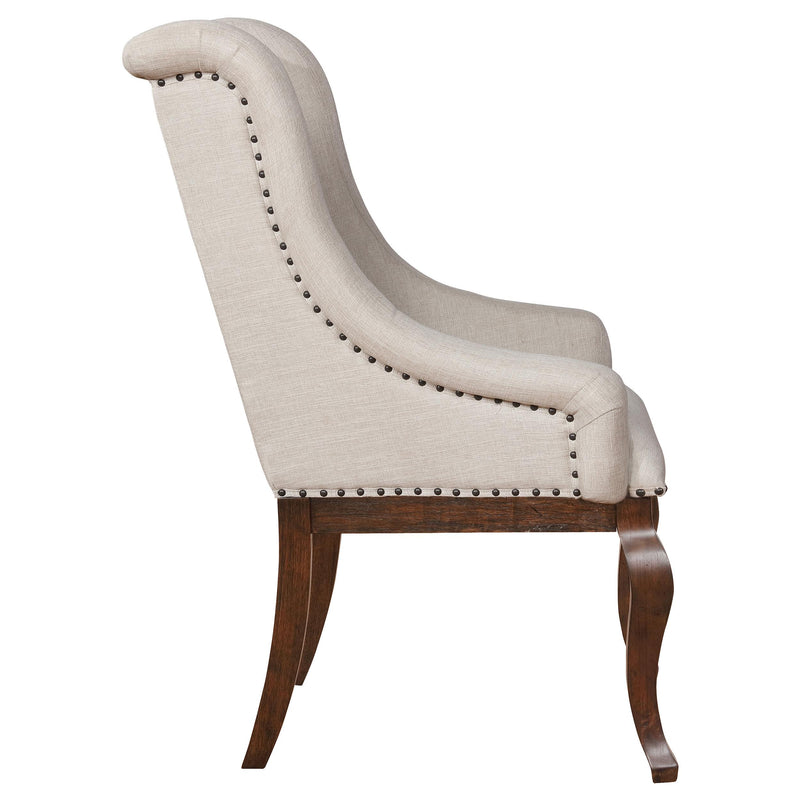 Coaster Furniture Brockway 110313 Upholstered Arm Chair - Barley Java (Set of 2) IMAGE 7