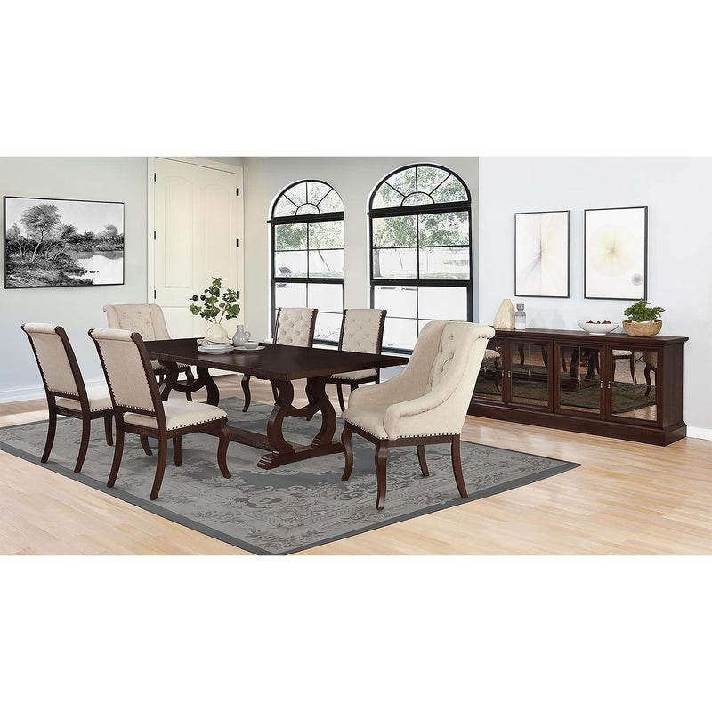 Coaster Furniture Brockway 110313 Upholstered Arm Chair - Barley Java (Set of 2) IMAGE 8