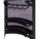 Coaster Furniture Dallas 182135 2-shelf Curved Freestanding Home Bar Cabinet - Black IMAGE 11