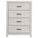  Coaster Furniture Brantford 207055 4-Drawer Bedroom Chest - Coastal White IMAGE 2