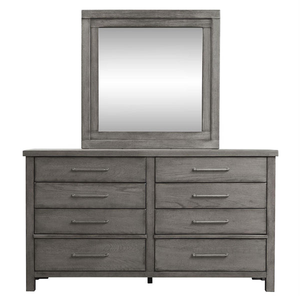 Liberty Furniture Industries Inc. Modern Farmhouse 8-Drawer Dresser with Mirror 406-BR-DM IMAGE 1