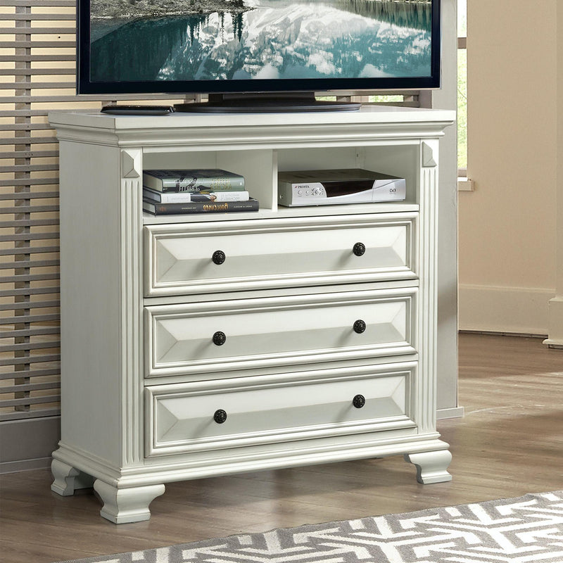 Elements International Calloway 3-Drawer Media Chest CY700TV IMAGE 2