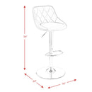  Elements International Melissa BMS700BSE Bar Stool - White IMAGE 11