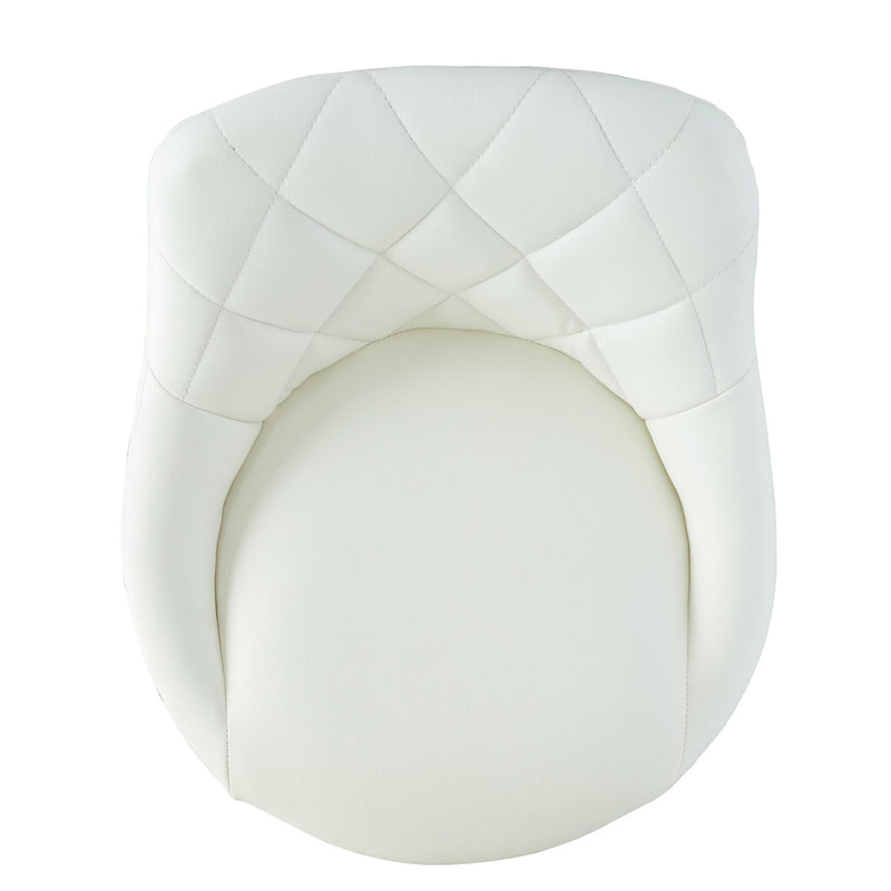 Elements International Melissa BMS700BSE Bar Stool - White IMAGE 4