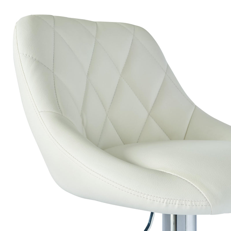  Elements International Melissa BMS700BSE Bar Stool - White IMAGE 5
